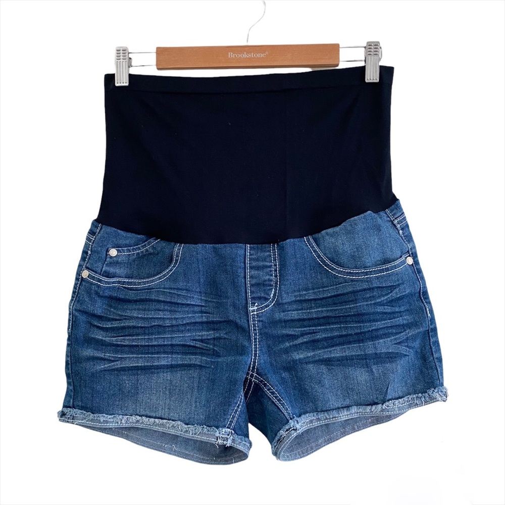 Maternity Shorts with Belly Panel